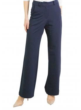 Pantalone tinta unita con bottone